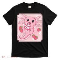 Japanese Strawberry Milk Anime Pin.k Kawaii Axolotl T-Shirt thumb 0
