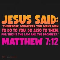 Jesus Said Matthew 7:12 Bible Verse Backpack thumb 2