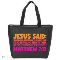 Jesus Said Matthew 7:12 Bible Verse Tote Bag thumb 0