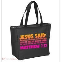 Jesus Said Matthew 7:12 Bible Verse Tote Bag thumb 2