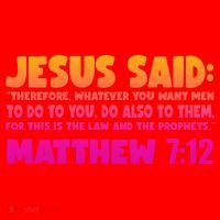Jesus Said Matthew 7:12 Bible Verse Santa Hat thumb 1