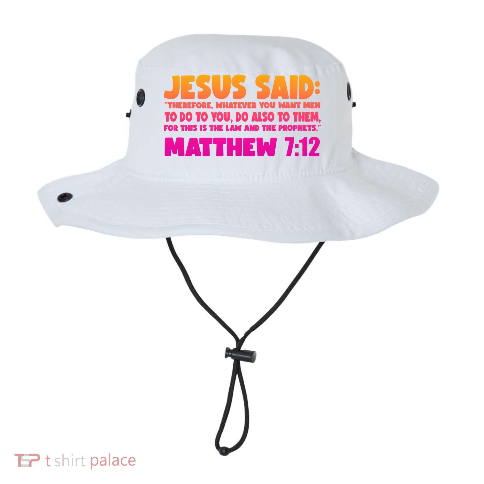 Jesus Said Matthew 7:12 Bible Verse Bucket Hat