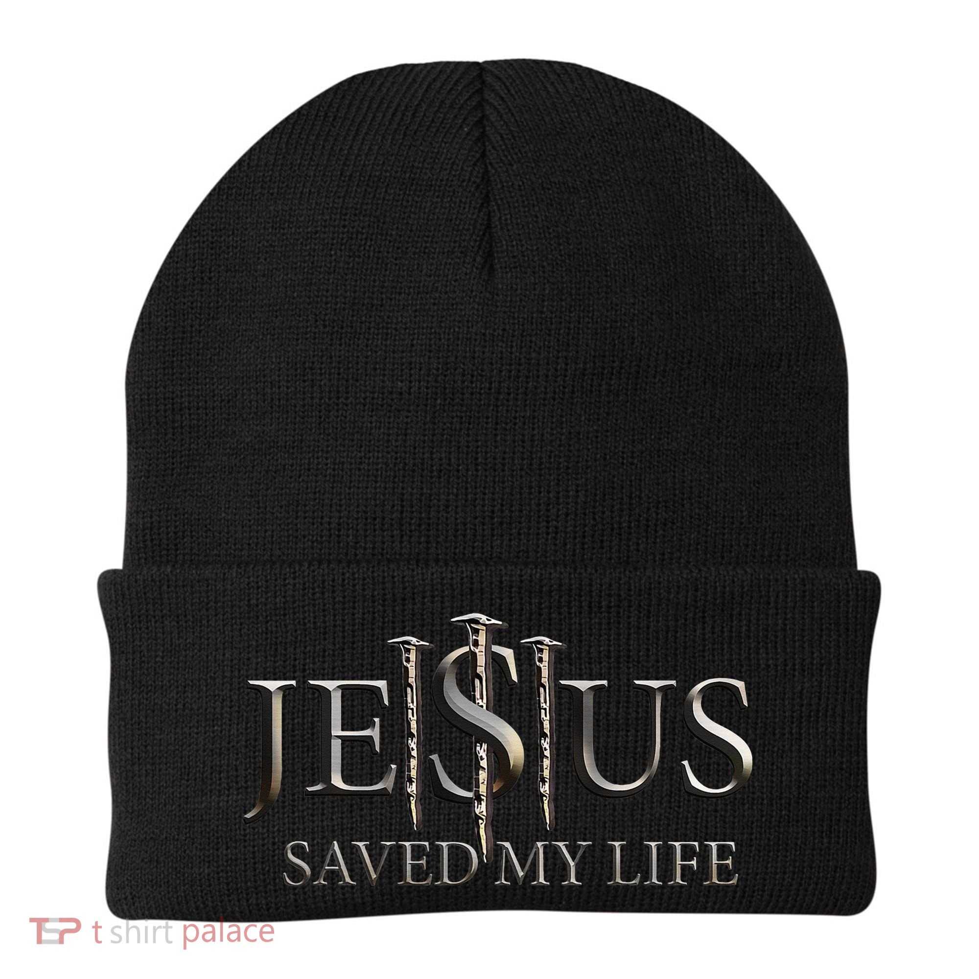 Jesus Saved My Life Christian Religious Believer Beanie