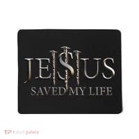 Jesus Saved My Life Christian Religious Believer Mousepad thumb 0