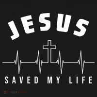 Jesus Saved My Life Cross Heartbeat Coaster thumb 2
