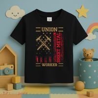 Journeyman Sheet Metal Worker Union Sheet Metal Worker Toddler T-Shirt thumb 3