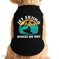Jet Skiing Makes Me Wet Funny Jet Ski Rider Gift Doggie Tank thumb 0