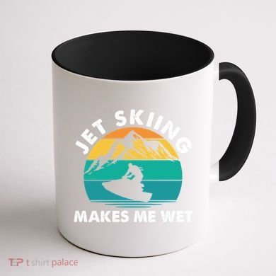 Jet Skiing Makes Me Wet Funny Jet Ski Rider Gift Coffee Mug back