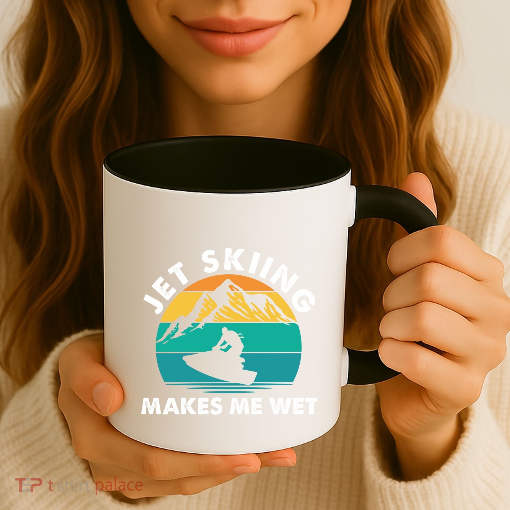 Jet Skiing Makes Me Wet Funny Jet Ski Rider Gift Coffee Mug