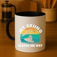 Jet Skiing Makes Me Wet Funny Jet Ski Rider Gift Coffee Mug thumb 4