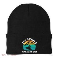 Jet Skiing Makes Me Wet Funny Jet Ski Rider Gift Beanie thumb 0