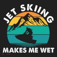 Jet Skiing Makes Me Wet Funny Jet Ski Rider Gift Golf Towel thumb 3