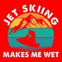 Jet Skiing Makes Me Wet Funny Jet Ski Rider Gift Santa Hat thumb 1