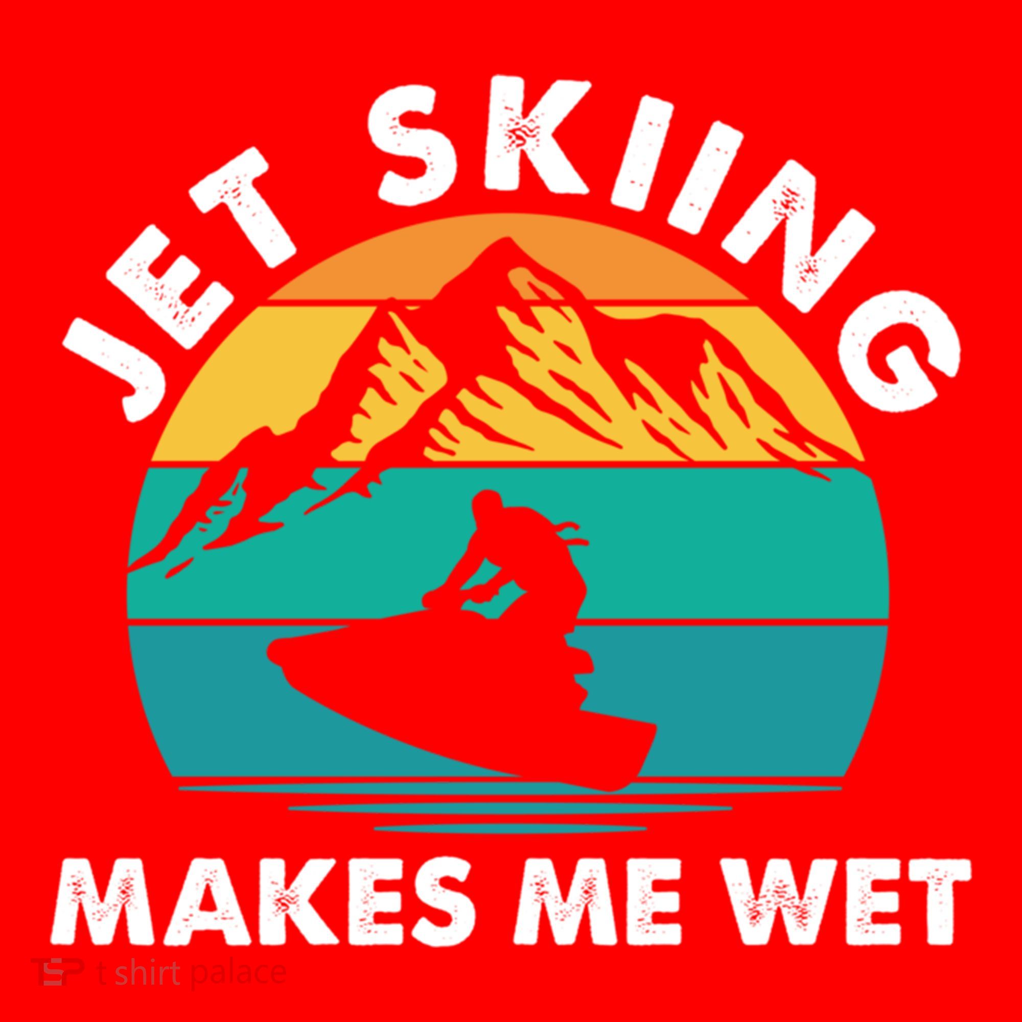 Jet Skiing Makes Me Wet Funny Jet Ski Rider Gift Santa Hat