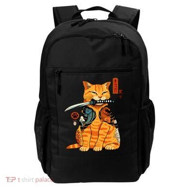 Japanese Samurai Ninja Cat Kawaii Anime Backpack