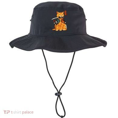 Japanese Samurai Ninja Cat Kawaii Anime Bucket Hat