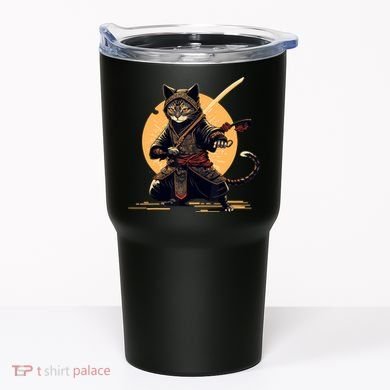 Japanese Samurai Ninja Cat Anime Kawaii Catzilla Cat Tumbler