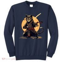 Japanese Samurai Ninja Cat Anime Kawaii Catzilla Cat Sweatshirt thumb 0