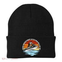 Jet Skiing Never Underestimate An Old On A Jet Ski Cool Gift Beanie thumb 0