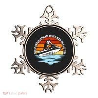Jet Skiing Never Underestimate An Old On A Jet Ski Cool Gift Ornament thumb 0