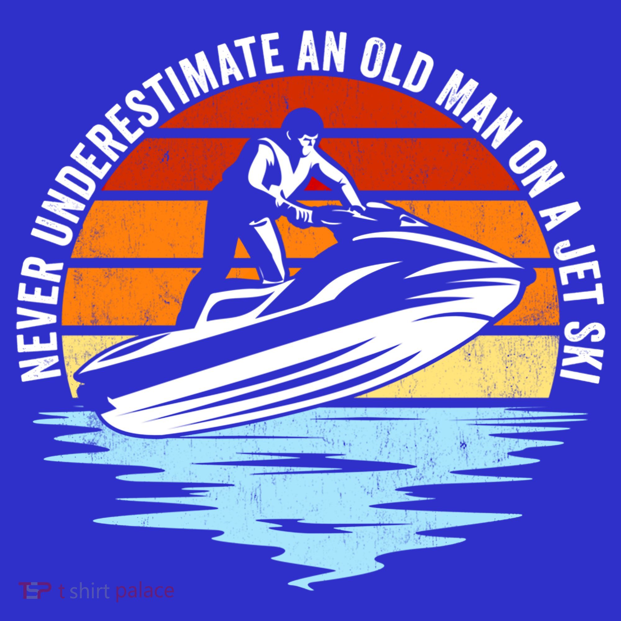 Jet Skiing Never Underestimate An Old On A Jet Ski Cool Gift Visor