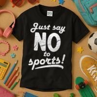 Just Say No To Sports Kids T-Shirt thumb 3