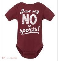 Just Say No To Sports Baby Bodysuit thumb 0