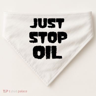 Just Stop Oil USA-Made Doggie Bandana
