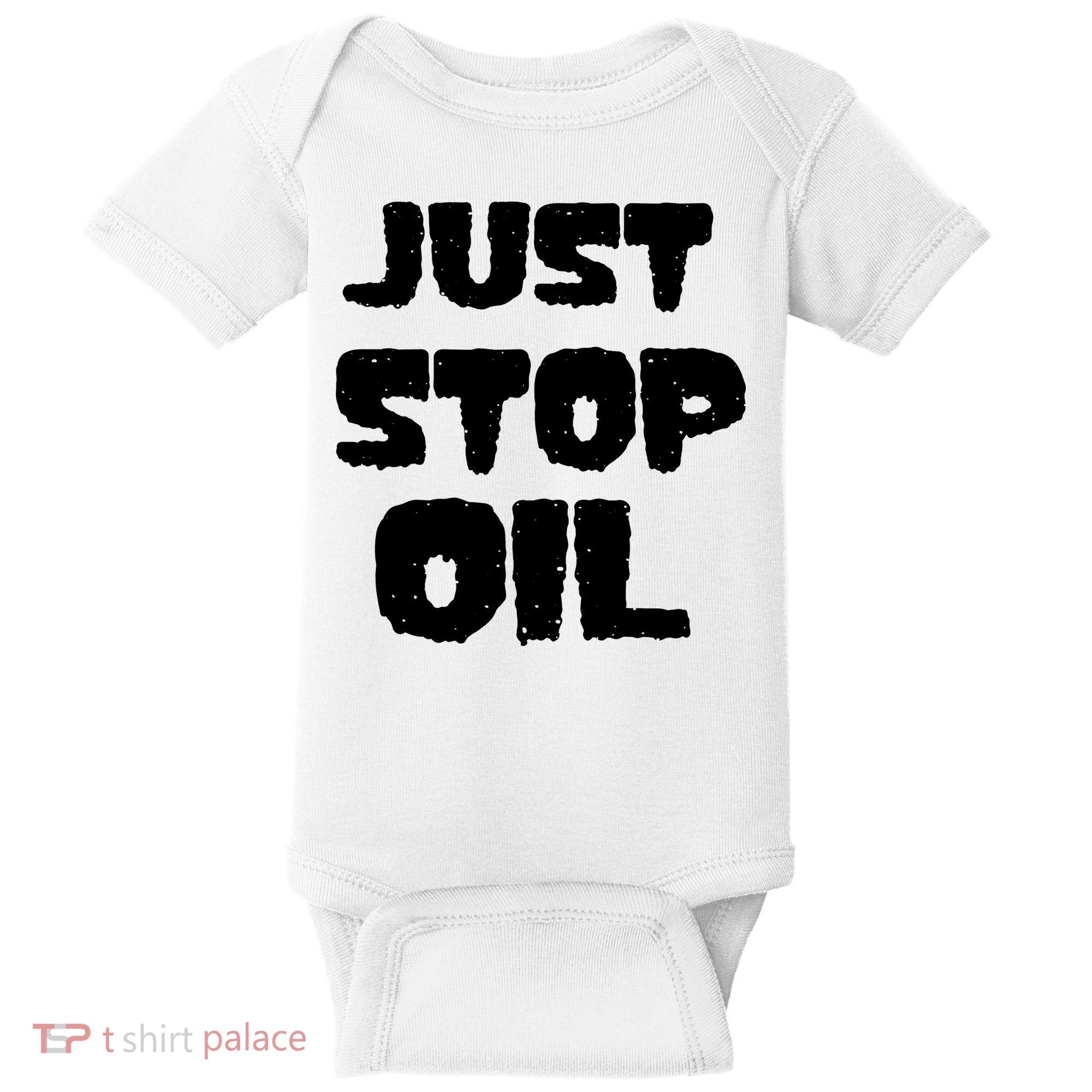 Just Stop Oil Baby Bodysuit
