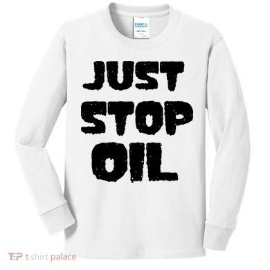 Just Stop Oil Kids Long Sleeve Shirt