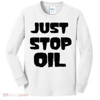 Just Stop Oil Kids Long Sleeve Shirt thumb 0