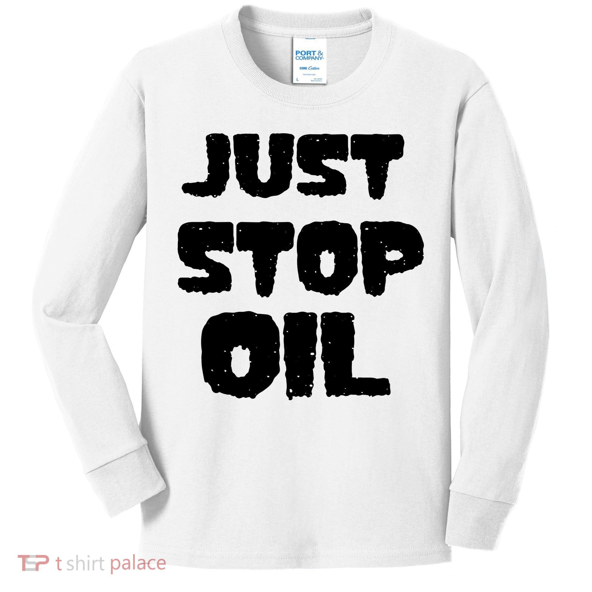 Just Stop Oil Kids Long Sleeve Shirt