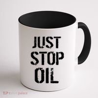 Just Stop Oil Climate Crisis Coffee Mug thumb 1