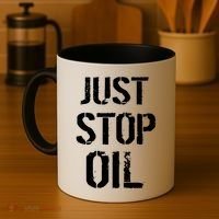 Just Stop Oil Climate Crisis Coffee Mug thumb 4