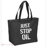 Just Stop Oil Climate Crisis Tote Bag thumb 2