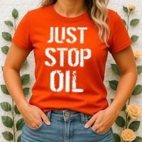 Just Stop Oil Climate Crisis Women's T-Shirt thumb 2