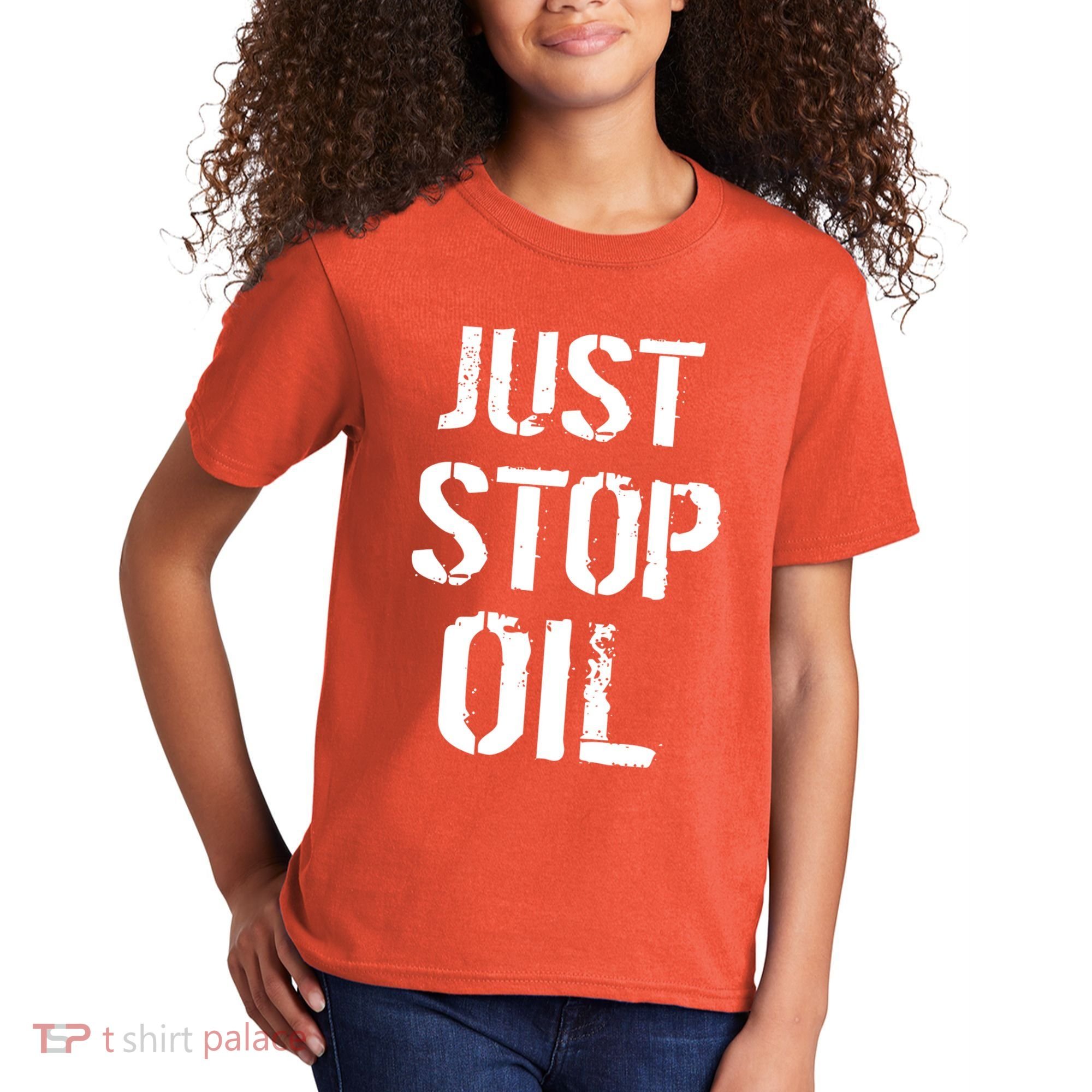 Just Stop Oil Climate Crisis Kids T-Shirt