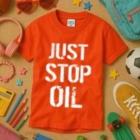 Just Stop Oil Climate Crisis Kids T-Shirt thumb 3