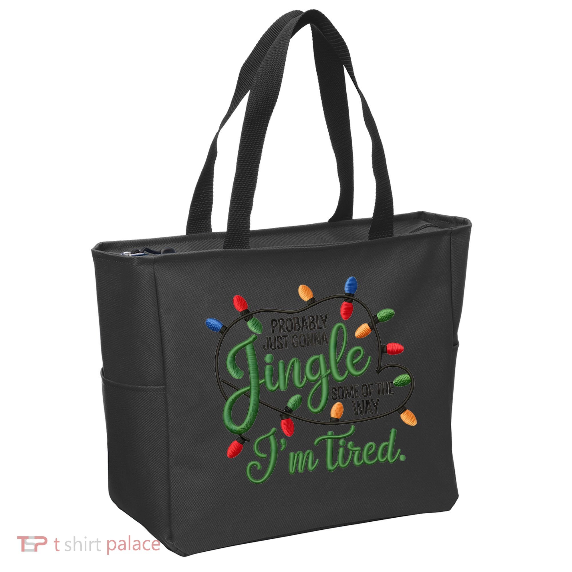 Jingle Some Of The Way Funny Chrismas Saying Tote Bag