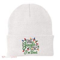 Jingle Some Of The Way Funny Chrismas Saying Beanie thumb 0