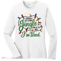 Jingle Some Of The Way Funny Chrismas Saying Women's Long Sleeve Shirt thumb 0