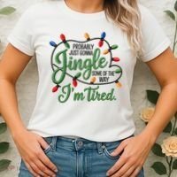 Jingle Some Of The Way Funny Chrismas Saying Women's T-Shirt thumb 2