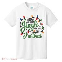Jingle Some Of The Way Funny Chrismas Saying Kids T-Shirt thumb 0
