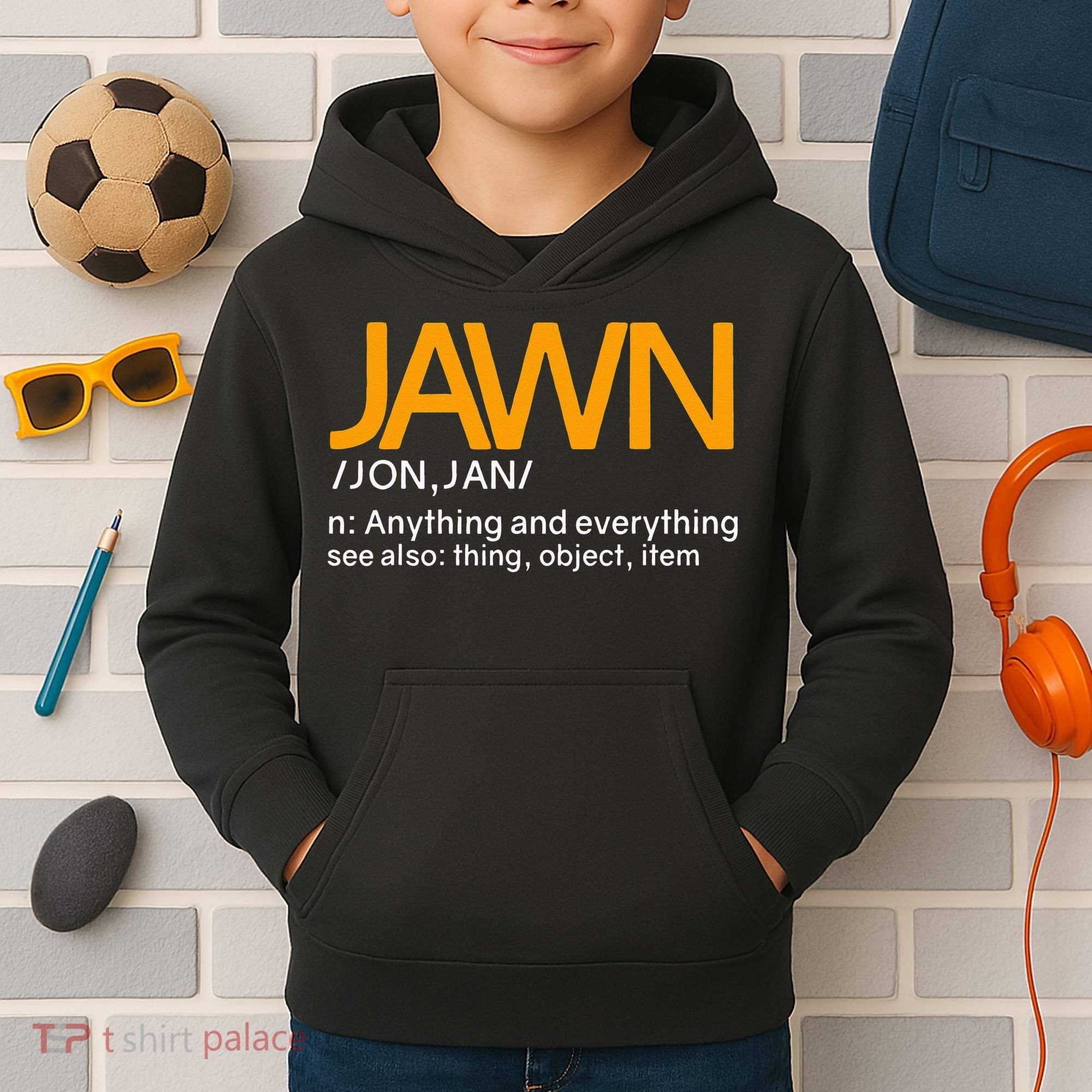 Jawn Slang Philadelphia Kids Hoodie