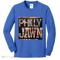 Jawn Slang Philadelphia Hometown Kids Long Sleeve Shirt thumb 0