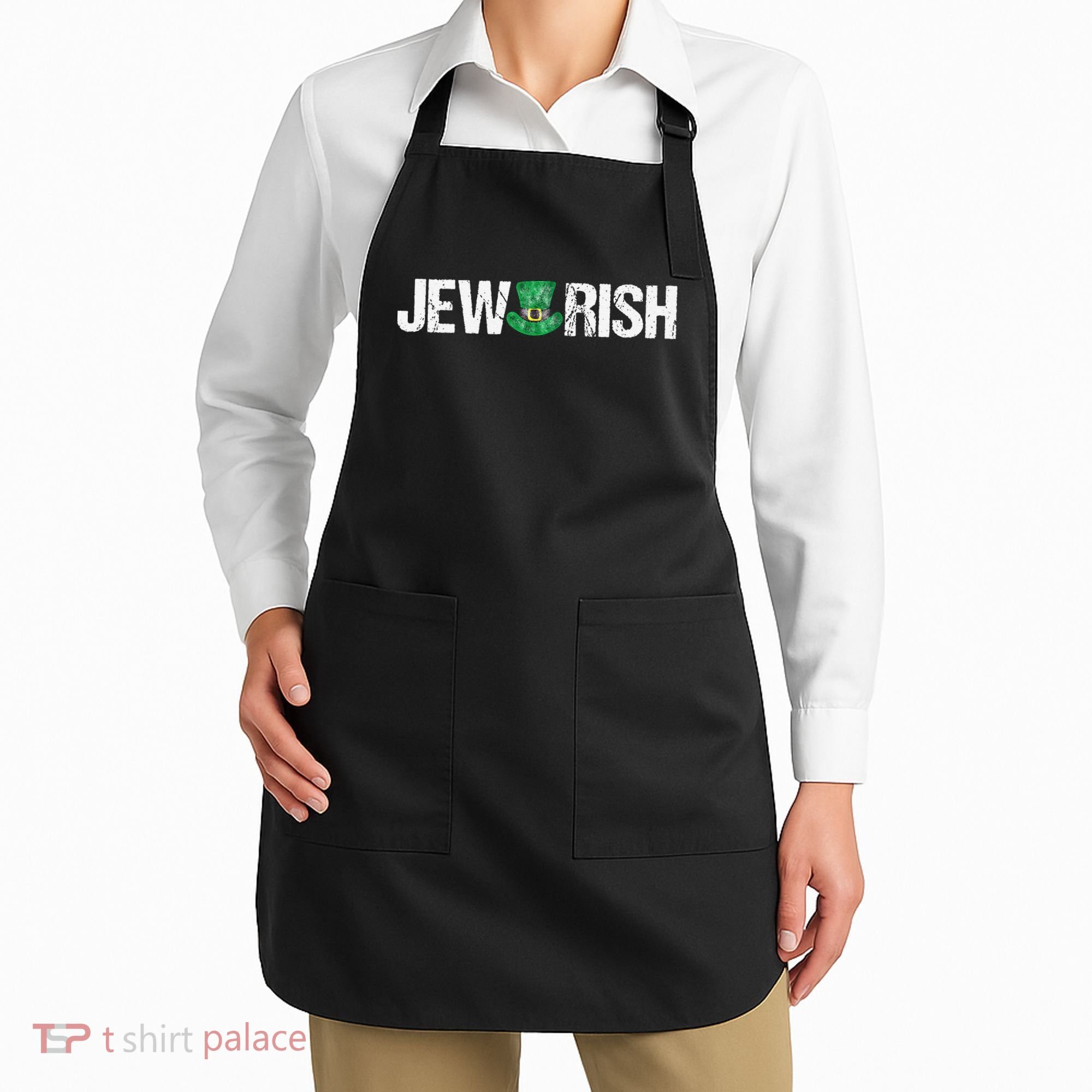 Jewish St. Patricks Day Funny Jewrish Drinking Apron