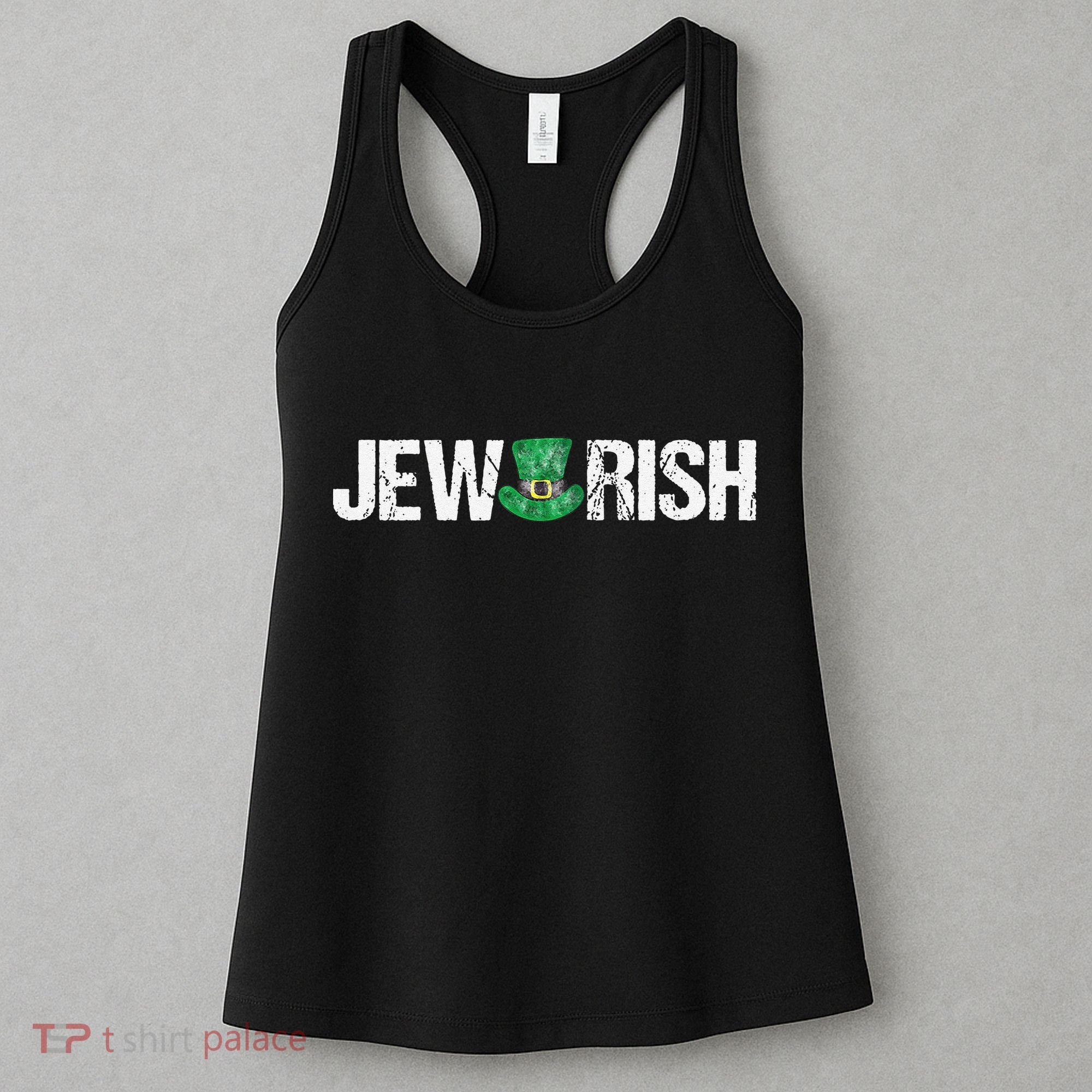 Jewish St. Patricks Day Funny Jewrish Drinking Women's Tank Top