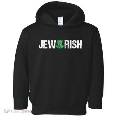 Jewish St. Patricks Day Funny Jewrish Drinking Toddler Hoodie