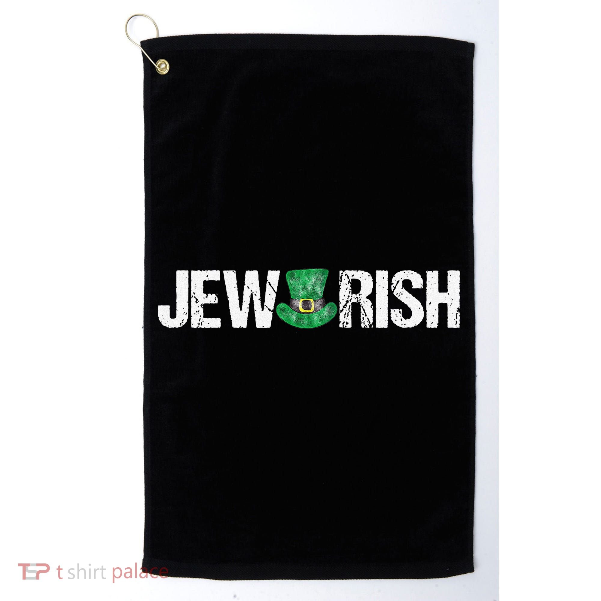 Jewish St. Patricks Day Funny Jewrish Drinking Golf Towel