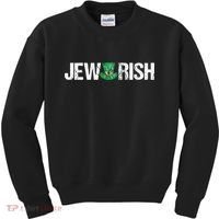 Jewish St. Patricks Day Funny Jewrish Drinking Kids Sweatshirt thumb 0